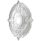 Ekena Millwork Attica PVC Medallion (Canopies up to 6 3/4"), 19"OD x 3 1/2"ID x 1"P, Metallic Champagne Bronze CMP19ATCCB - alternate 5